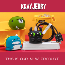 Cute cartoon anti-breaking Apple 12 data cable protective cover 20W mobile phone charger head 11 winding rope bite