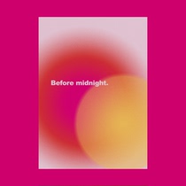 American Retro Dream Dispersion Gradient color New Years Eve Love on the stroke of midnight Before the poster Poster Decorative Background