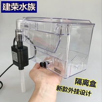 Jianrong BB10 with water pump hanging algae tank guppy fish breeding box acrylic isolation box incubator seawater juvenile fish