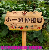 Solid wood waterproof board wooden board custom farm identification board flower tree name board school tree adoption board