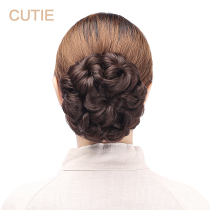 Prettiness wig Hair bag Curly hair ball head Rubber band hair ring temperament bud head wig costume ball hair