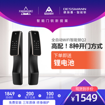 Deschmann combination lock fingerprint lock home security door automatic smart lock Q2 induction lock electronic lock