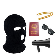 Headgear humbling Internet Red Identical Social Ceiling Mask Three Holes Black Warm Social Bull Forcing Headgear Man