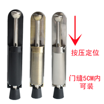 Push the door foot foot door door top windproof door retractable door Black Spring positioner door holder