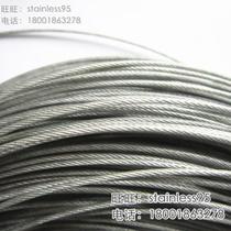 White transparent with plastic galvanized steel wire rope PVC coated rubber coated steel wire rope 1 5 package 2mm diameter 2mm
