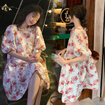 Pregnancy Woman Dress Foreign Trade Brand Discount Store Mall Womens Clothing Cut Mark Break Code Withdrawal Cupboard Tail Goods Clear Cabin Flower Color Dress Dress