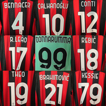 kitsbox20 21AC Milan home print number Ibuinzaghi Kakat Ore Beach