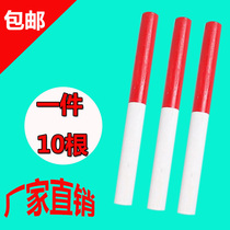 Baton Track and field competition special kindergarten morning exercise equipment Red and white wooden baton Childrens sports fitness stick