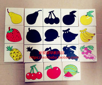 Fruit animal clothing find Shadow Matching card puzzle childrens puzzle Mongolian toys kindergarten early education teaching aids