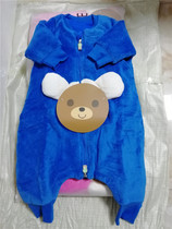 Cabinet goods Japanese export two-way zipper baby split leg sleeping bag winter padded anti-kick child baby