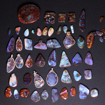 Iron Opal Australia Opal Australia Queensland Opal features bare stone opal can be customized pendant