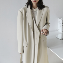 CHICVEN2022 spring and summer reworking temperament double door brooder with loose suit jacket over kneecap female blouse