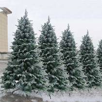 Christmas tree encrypted White simulation snow tree high grade PE snowflake Christmas tree crystallization snow ornaments large ornaments