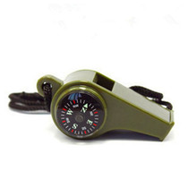 Outdoor Life - Saving Equipment Three - in - one compass Survival Sentiment Sentiment Thermometer Multi - function whistle with a hanging rope