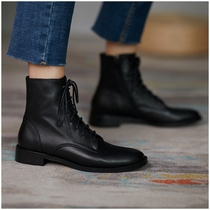 Martin boots womens autumn winter breathable ins 100 lap superfire real leather shoes children 2021 new Inron boots children