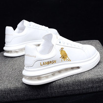 Explosive white shoes 2021 new womens shoes summer thin all-match air cushion thick-soled leather womens sports casual shoes women