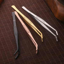 Stainless steel tea clip tea tweezers tea clip non-slip tea ceremony 6 six gentlemen set tea clip tea clip tea set accessories