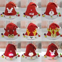 Christmas decorations Christmas gifts Santa Claus hats Christmas hats Adult children Shine Christmas Hats