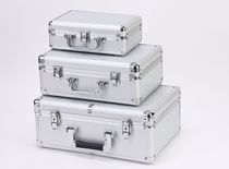 Household portable multifunctional toolbox large medium and small car repair aluminum alloy box