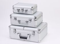 Household portable multifunctional toolbox large medium and small car repair aluminum alloy box