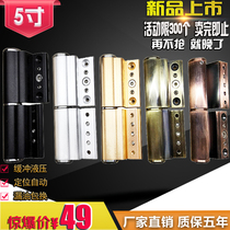 Broken bridge aluminium hydraulic hinge alloy profile flat open door internal and external window buffer damping positioning silent automatic door closing