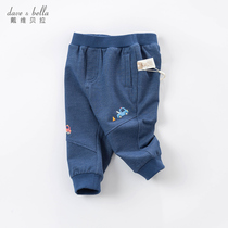 David Bella childrens clothing boy pants 2021 new autumn mens baby Foreign style trousers childrens fashion pants tide