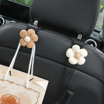 Car hook multi-functional khaki temperament small flower chair back storage car accessories must-have artifact car interior accessories female