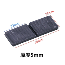 Mm thickness solid gasket doors and windows tempered glass fixed mounting cushion plastic cushion high block support#