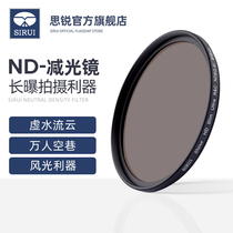 Sirui jian guang jing ND1000 ND64 ND8 ND mirror 49 52 55 58 62 67 72 77 82mm micro single camera DSLR filter