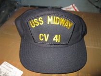 Mold fruit navy Midway Island aircraft carrier baseball cap blue mold fruit fake one penalty three