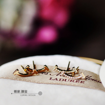 Wei Jia smile single price ~ smooth group set optional natural diamond 9 6 18K gold stud earrings