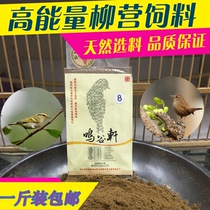 Yellow-waisted willow warbler bird food Wren open food wearing chrysanthemum bird food willow warbler daily feed three door bird food powder