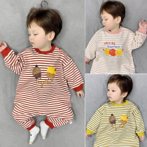 Baby out of one-piece sweater spring and autumn cartoon foreign style super cute casual climbing clothes ha clothes 6 months baby autumn clothes