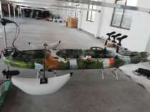 Kayak HARD boat with steering wheel Luya boat Canoe Single ROWING BOAT Ocean boat KAYAKCANOE Fishing boat