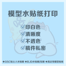 (Customized) up to model GSC clay human eye water sticker water transfer to map printing can be played White