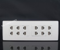 Type 118 6 pair of computer network wire socket panel 12 mouth rj45 network information socket computer broadband wall plug