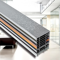 Aluminum alloy foot line metal surface finished 4cm line stainless steel skirting cabinet skirting board
