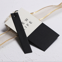 Clothing tag custom three-piece special paper personality simple women's label custom tide tag tag custom
