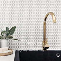 Encounter light luxury meatballs mosaic toilet tiles simple modern Nordic style black and white background wall tiles