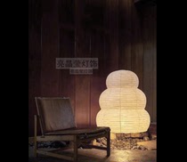 Imitation living room paper lamp paper floor lamp Nobuyong design atmosphere lighting and paper lamp Japanese paper landing