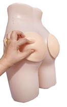 Repeatedly paste peach-shaped silicone insert pad knee pad anti-fall hip hip hip plump plump plump big calf