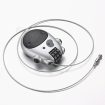 Mini retractable wire rope code lock travel anti-theft safety lock fitness bicycle lock extended steel cable padlock