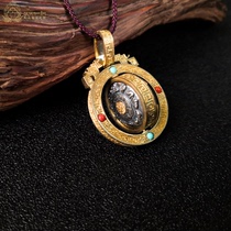Tibet Tibetan Buddhist Supplies s990 Pure silver Jiugong Gossip Gossip Signs Zodiac Signs for men and women with pendants