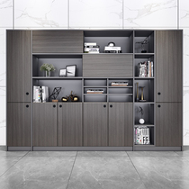 Boss office bookcase background cabinet against the wall landing file cabinet wooden office cabinet creative data Cabinet combination
