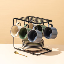 Light luxury high-value coffee cup set Ceramic afternoon tea tea set European-style luxury cup file-level sense of exquisite home use