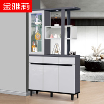 Light luxury entrance cabinet Wine cabinet Partition room cabinet Double-sided modern simple shoe cabinet Screen one-piece decorative foyer cabinet
