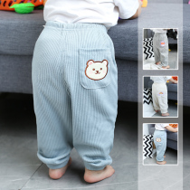 Baby Casual Pants Autumn Dress Woman Children Spring Autumn Bunches Pants Baby Boy Foreign Air Outwear Long Pants Autumn Winter Minipants