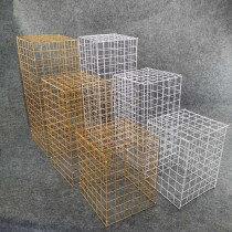Wedding props Wrought iron grid road guide Wedding props Stage aisle Geometric box road guide ornaments decorative mesh