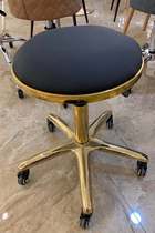 Beauty stool Hair salon stool pulley Barber shop stool Beauty salon stool Nail stool Gold plated