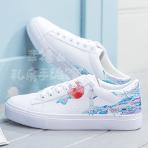 Hongxing Erke private custom painting DIY to figure shoes illustration Sprite color AJ men hand-painted af1 sneakers transformation